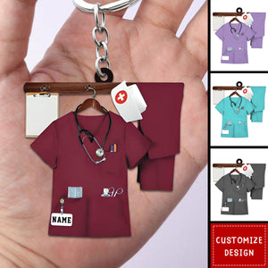 Personalized Nurse Keychain - Gift For Nurse