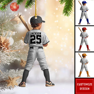 Personalized Kid Baseball Player Christmas Ornament Gift For Baseball  Lover-2024 New Release