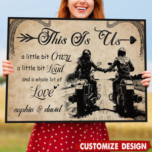 This Is Us-Personalized Couple Bike Poster-Motorcycle-Loving Couple