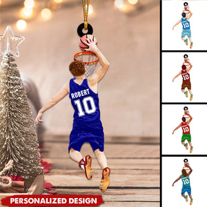 Personalized Basketball Player Jumping Dunking Ornament-Gifts For Basketball Lovers-2024 New Release