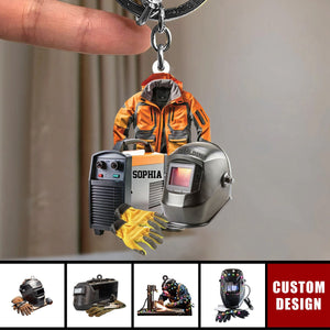 Personalized Welder Keychain - Gifts For Welder