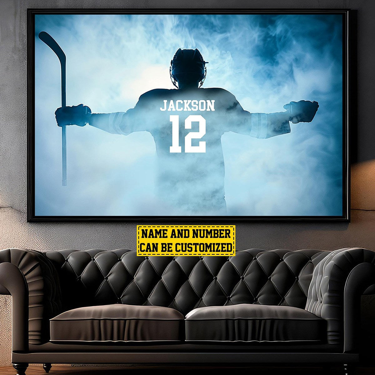 Personalized Victory Hockey Player Poster - Gift For Hockey Lovers