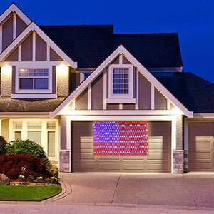 American Flag 420 Led String Lights-large Usa Flag Outdoor Lights
