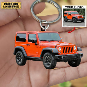 Personalized Off-Road Car Acrylic Keychain -- Custom Your Photo