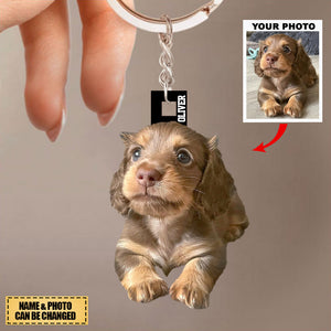 Personalized Keychain - Gift For Pet Lover - Upload Your Photo Acrylic Keychain