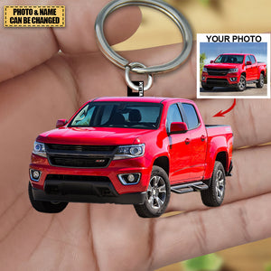 Personalized Pickup Truck Acrylic Keychain -Great Gift Idea For Off-road Lovers- Custom Your Photo