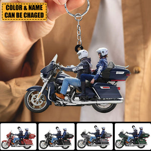 New Release Personalized Biker/Motorcycle Couple Acrylic Keychain