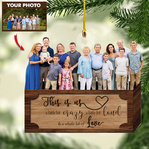 CUSTOM FAMILY/TEAM/FRIENDS CHRISTMAS ORNAMENT - PERSONALIZED ARCYLIC ORNAMENT