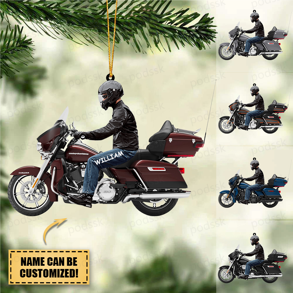 2023 New Release Personalized Biker Harley Davidson Motorcycle Ornament