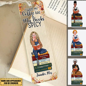 Book Reading Girl-Acrylic Personalized Bookmark