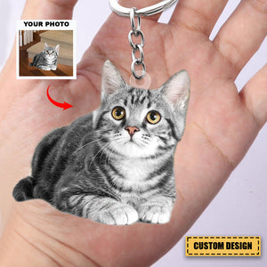 Personalized Keychain - Gift For Pet Lover - Upload Your Photo Acrylic Keychain