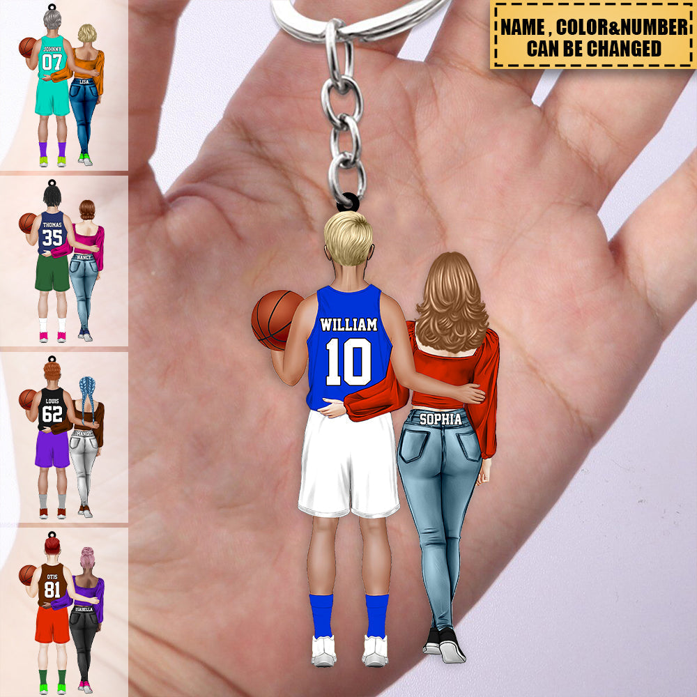 Personalized Basketball Keychain 