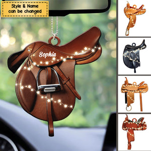 Horse Lovers - Horse Saddle For Riding Horse - Personalized Ornament