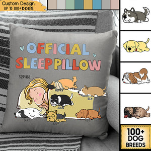 Sleeping Dog Sleeppillow - Personalized Custom Unisex Pillow - Gift For Dog Lover