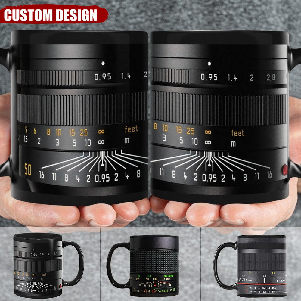 Personalized Camera Lens & Name Printed Mug