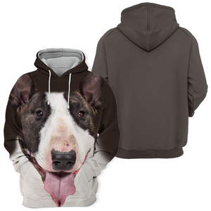 Unisex 3D Graphic Hoodies Animals Dogs Bull Terrier