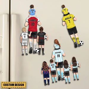 I Scored A Hat-Trick - Personalized Soccer Dad & Kids Fridge Magnet - Gift For Soccer Lovers