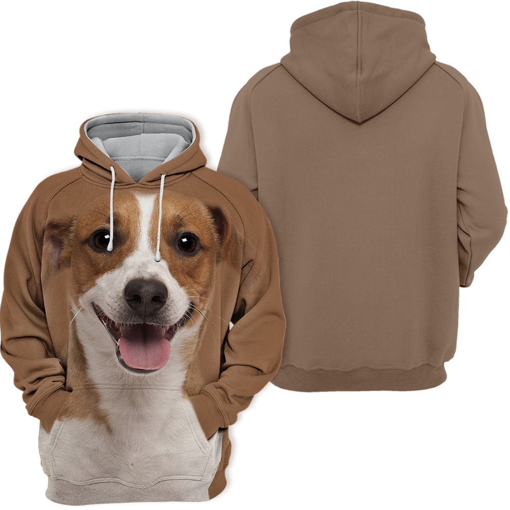 Unisex 3D Graphic Hoodies Animals Dogs Jack Russell Terrier Happy