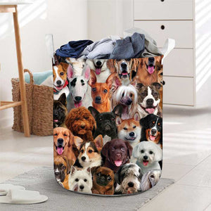 A Bunch Of Dogs01 Laundry Basket