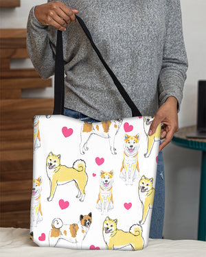 Cute Akita Inu Tote Bag