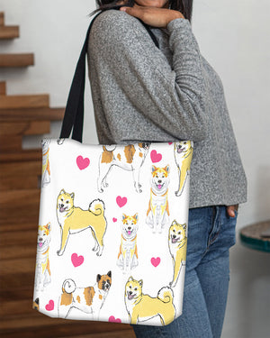 Cute Akita Inu Tote Bag