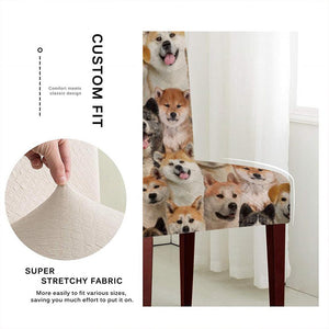 A Bunch Of Akita Inus Chair Cover/Great Gift Idea For Dog Lovers