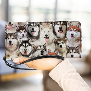 A Bunch Of Alaskan Malamutes Clutch Purse