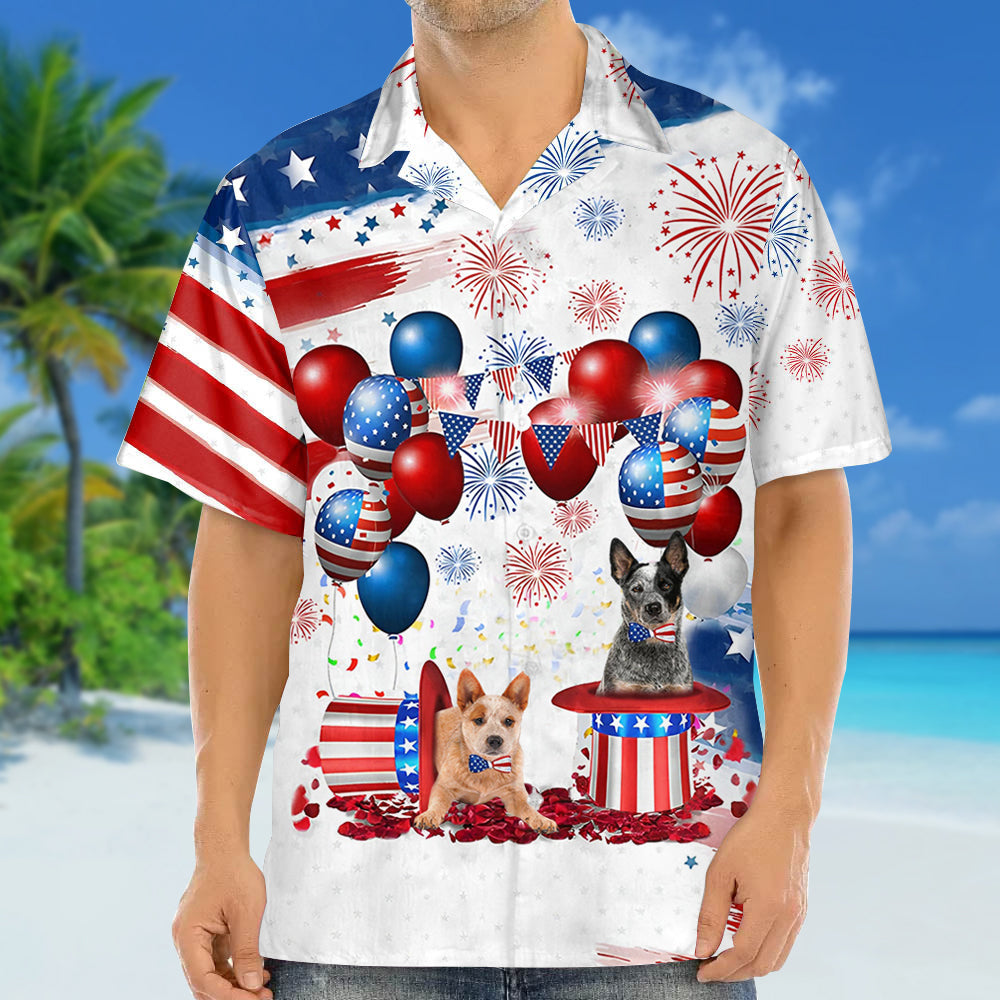 Australian Cattle Independence Day Hawaiian Shirt