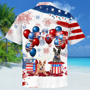 Australian Cattle Independence Day Hawaiian Shirt