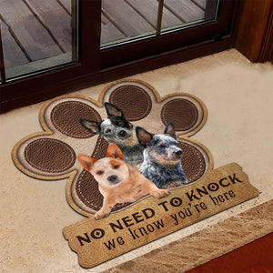 Australian Cattle No Need To Knock We Know You're Here Custom Doormat