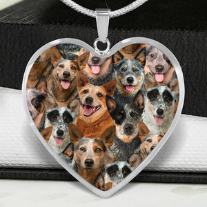 A Bunch Of Australian Cattles Heart Necklace