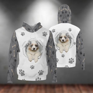 Australian Shepherd-Paw Dog Unisex Hoodie