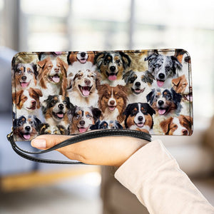 A Bunch Of Australian Shepherds Clutch Purse