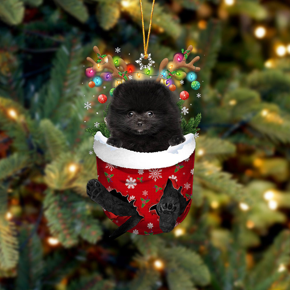 Pomeranian christmas ornament best sale