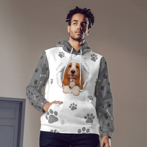 Basset Hound-Paw Dog Unisex Hoodie