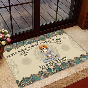 Wish A Mufuka Would-Beagle Doormat
