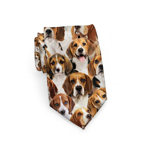 A Bunch Of Beagles Tie For Men/Great Gift Idea For Christmas