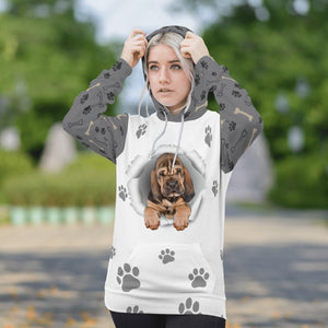 Bloodhound-Paw Dog Unisex Hoodie