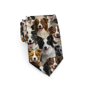 A Bunch Of Border Collies Tie For Men/Great Gift Idea For Christmas