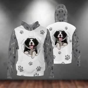 Border Collie-Paw Dog Unisex Hoodie