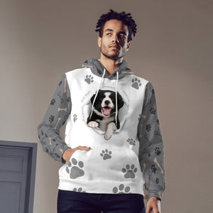 Border Collie-Paw Dog Unisex Hoodie