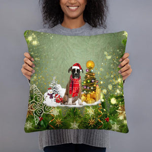 Boxer Merry Christmas Pillow Case