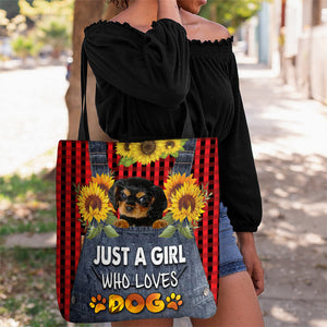 Cavalier King Charles Spaniel-Just A Girl Who Loves Dog Tote Bag