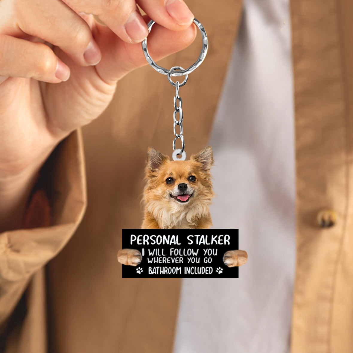 Chihuahua08Personal Stalker Acrylic Keychain