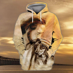 Dachshund With God Unisex Hoodie