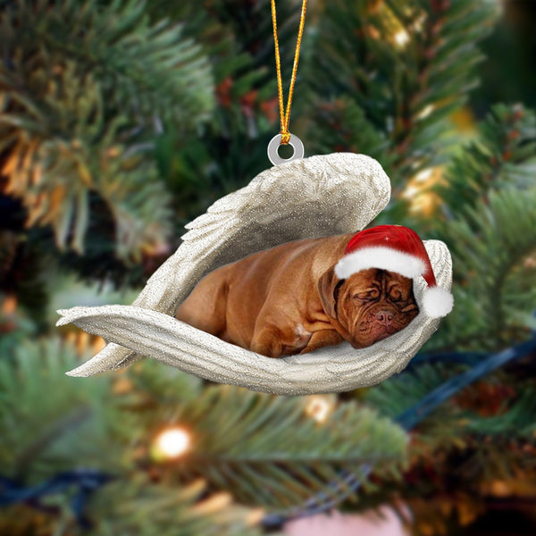 Dogue de Bordeaux Sleeping Angel Christmas Ornament OKBANDS