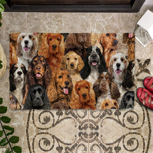 A Bunch Of Cocker Spaniels Doormat