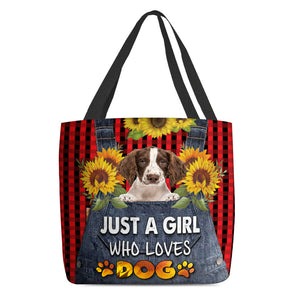 English Springer Spaniel 2-Just A Girl Who Loves Dog Tote Bag