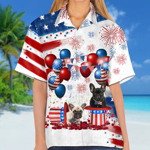 French bulldog Independence Day Hawaiian Shirt