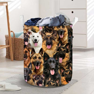 A Bunch Of German Shepherds Laundry Basket